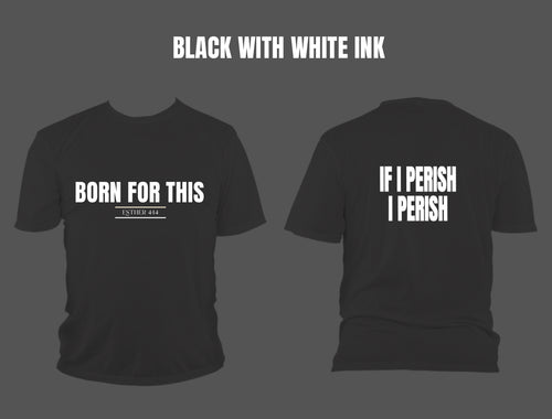 Sojos “Born For This”  Black T White Ink