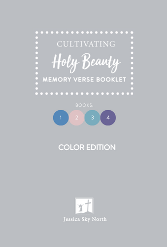 **NEW** Memory Verse BOOKLET for Cultivating Holy Beauty Books 1-4