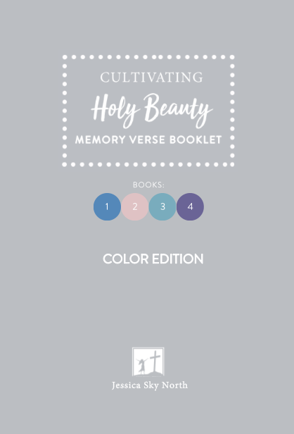 **NEW** Memory Verse BOOKLET for Cultivating Holy Beauty Books 1-4
