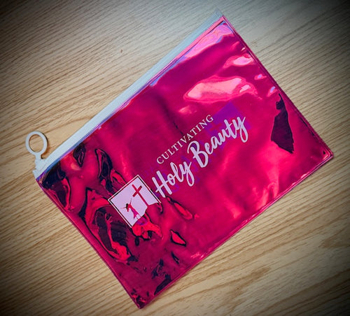 CHB pink zipper pouch