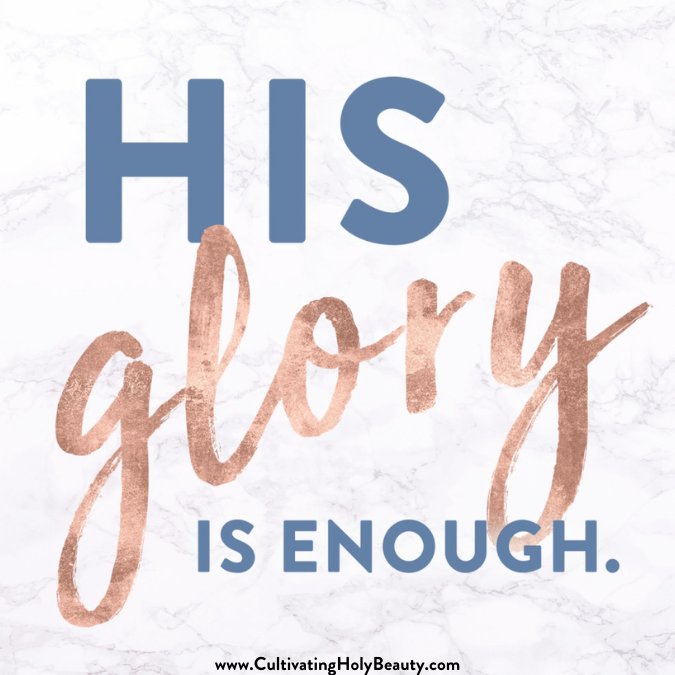 His Glory is Enough - Mirror/Window Cling