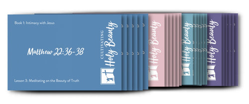 BUY THE SET AND SAVE! Cultivating Holy Beauty Memory Verse Pack for Books 1-4